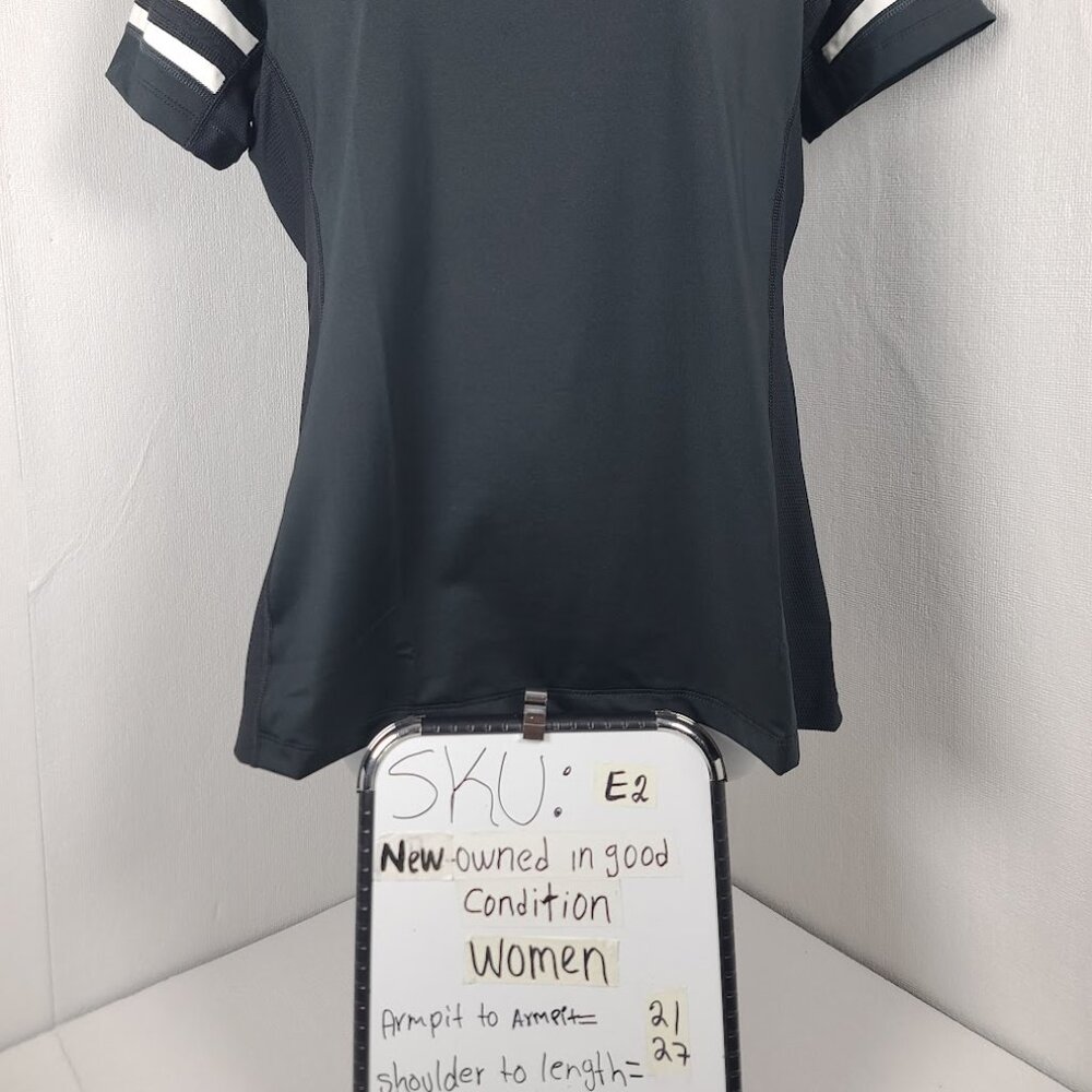 Nike Women's Black White Club Ace Short-Sleeve Volleyball Jersey Size L - Picture 9 of 9